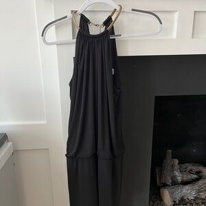 Elegant Black Halter dress